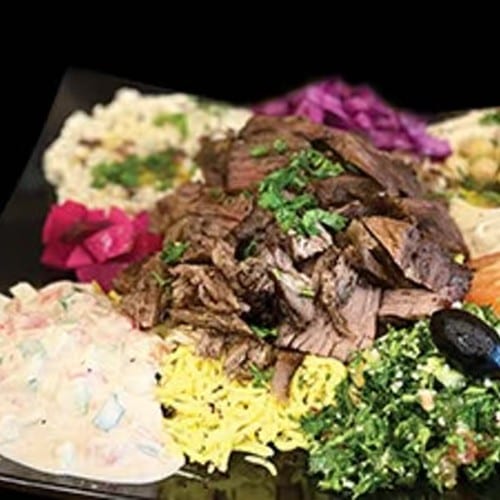 Beef Shawarma Platter.