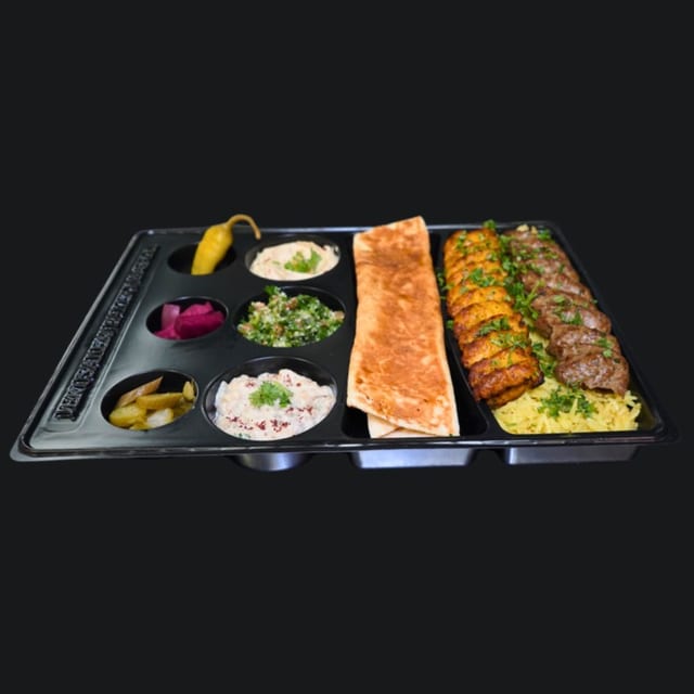 Spicy Mix Kabob Platter.
