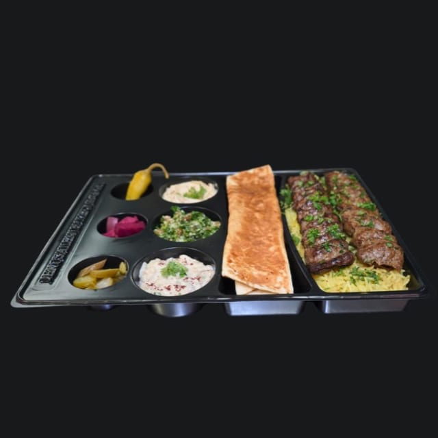 Kufta Kabob Platter.