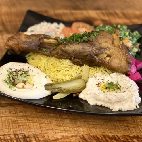 Lamb Shank Platter.