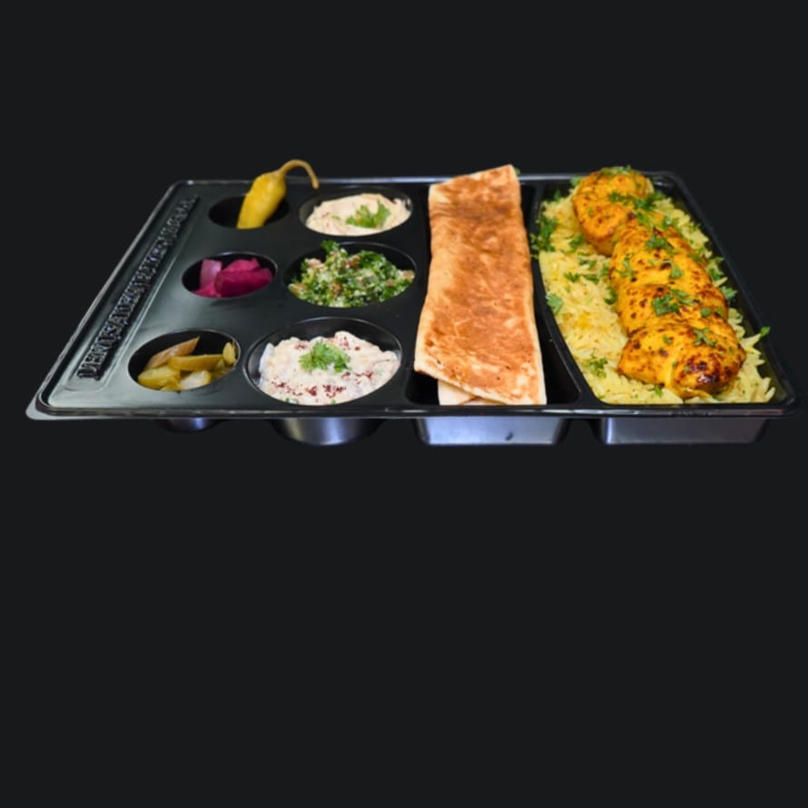 Chicken Kabob Platter.