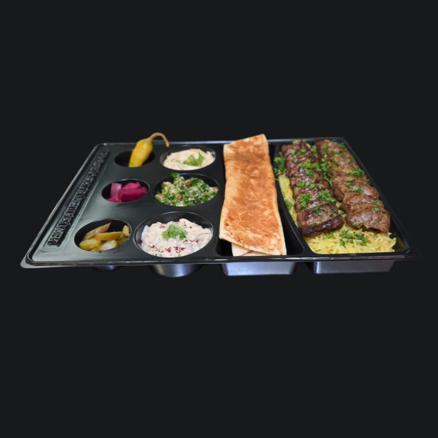 Kufta Kabob Platter.