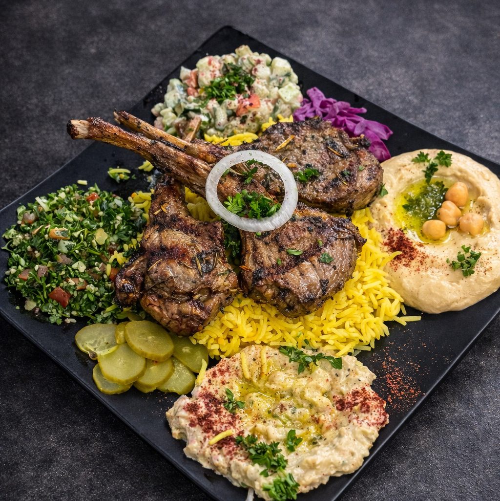 Lamb Chops Platter.